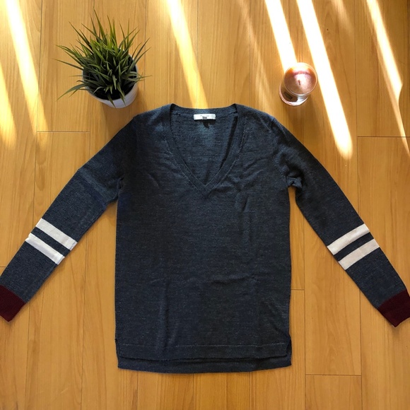 Madewell Wool First Draft Varsity Stripe Sweater - Picture 2 of 5